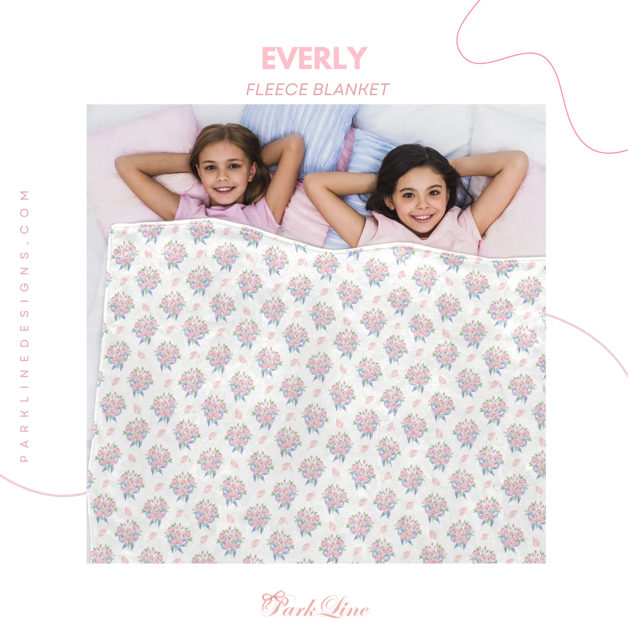 ADELINE | Ultra-Soft Micro Fleece Blanket | Durable & Lightweight with Vibrant No-Fade Print