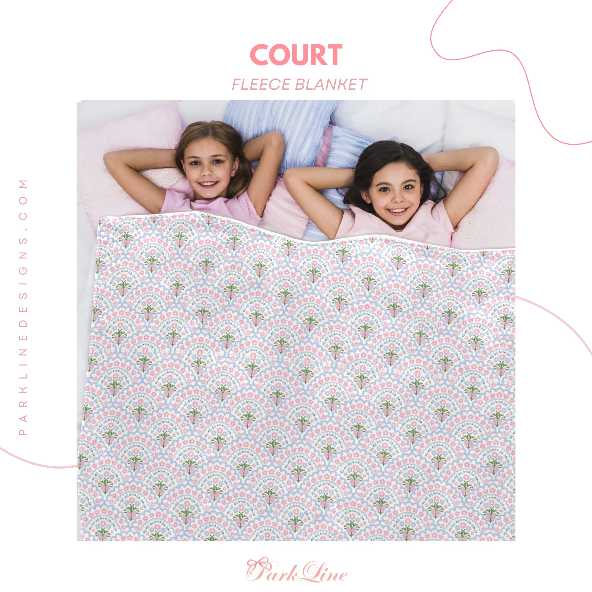 ADELINE | Ultra-Soft Micro Fleece Blanket | Durable & Lightweight with Vibrant No-Fade Print