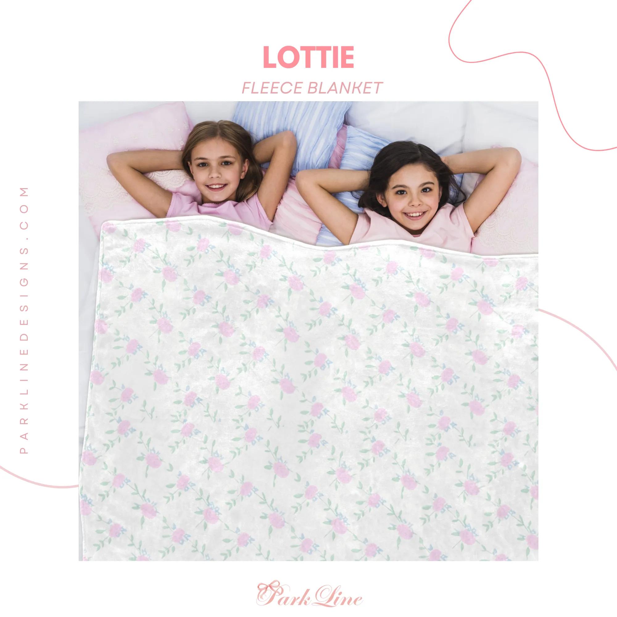 ADELINE | Ultra-Soft Micro Fleece Blanket | Durable & Lightweight with Vibrant No-Fade Print