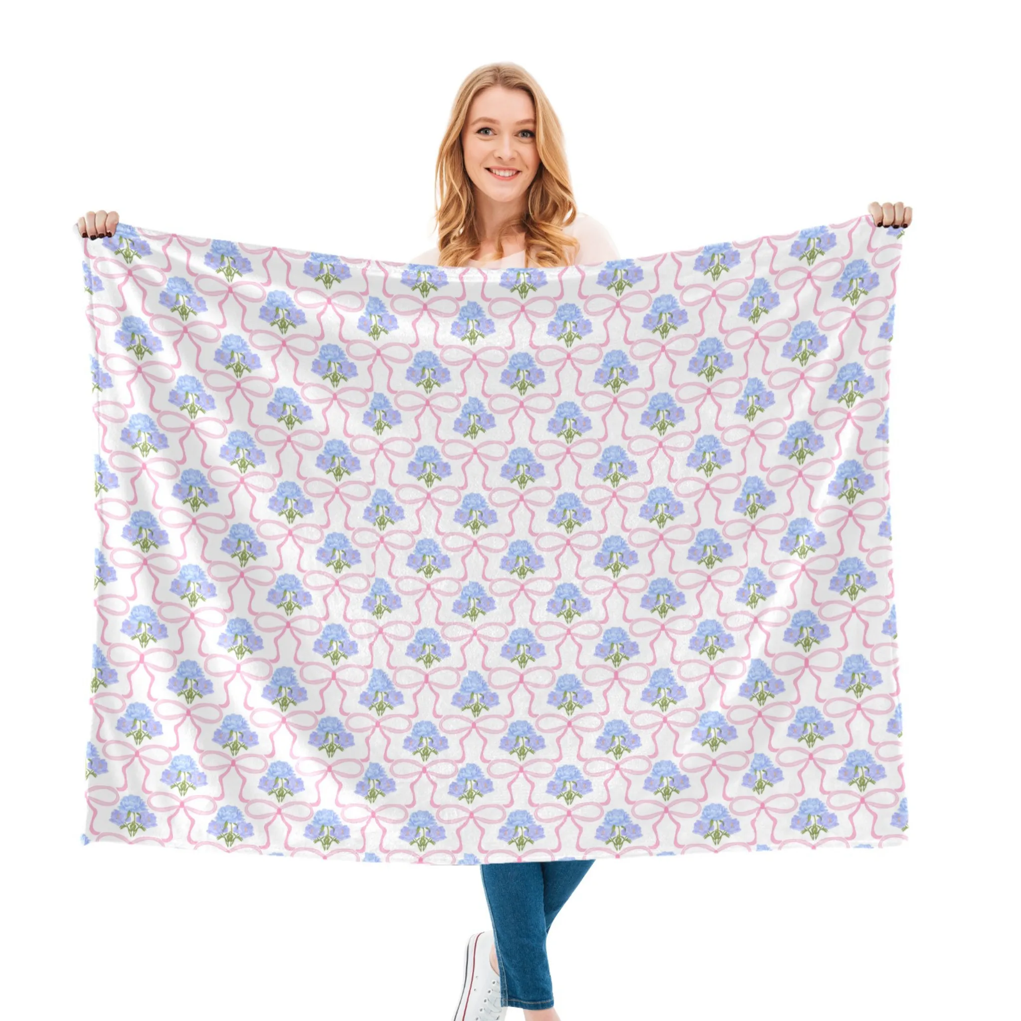 ADELINE | Ultra-Soft Micro Fleece Blanket | Durable & Lightweight with Vibrant No-Fade Print