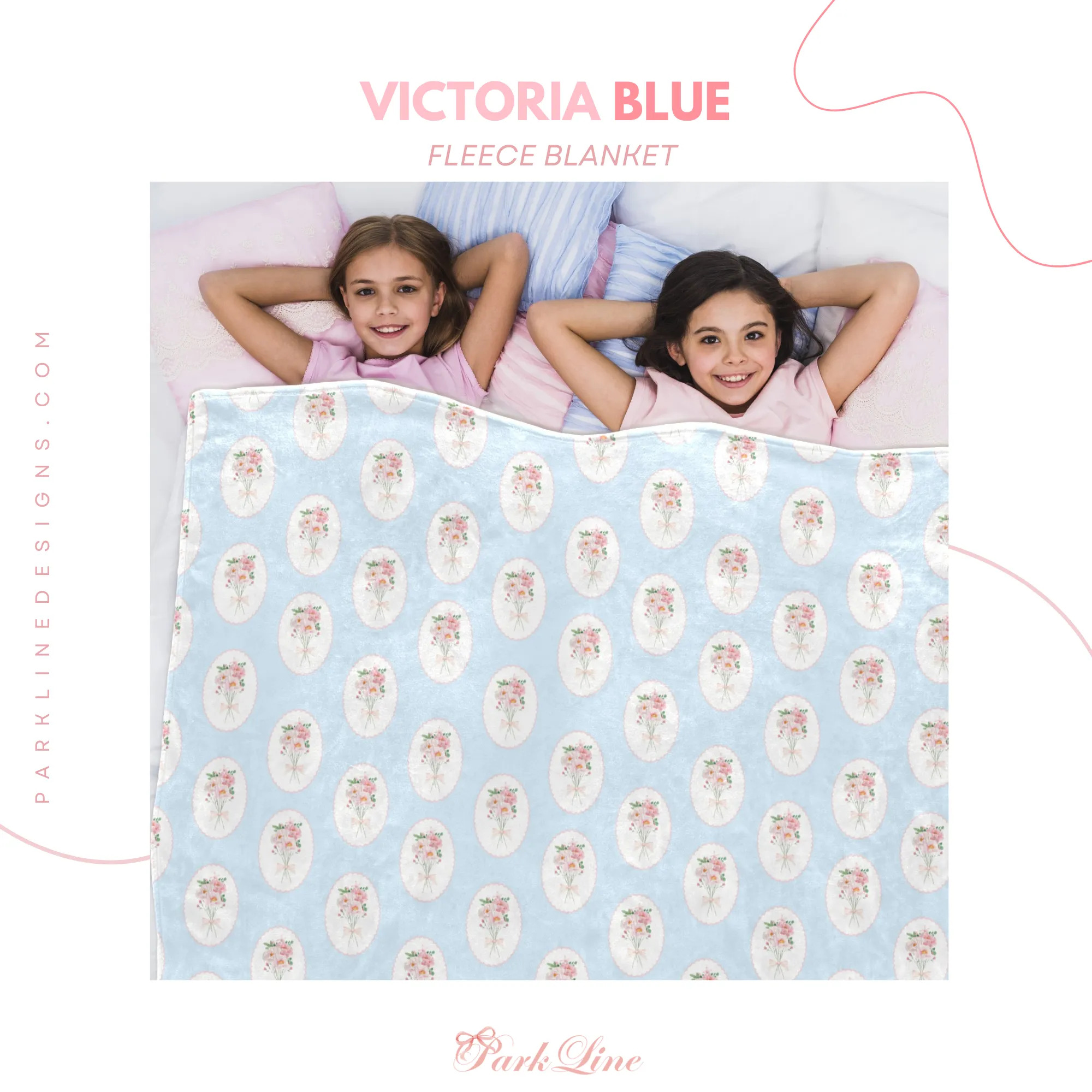 ADELINE | Ultra-Soft Micro Fleece Blanket | Durable & Lightweight with Vibrant No-Fade Print