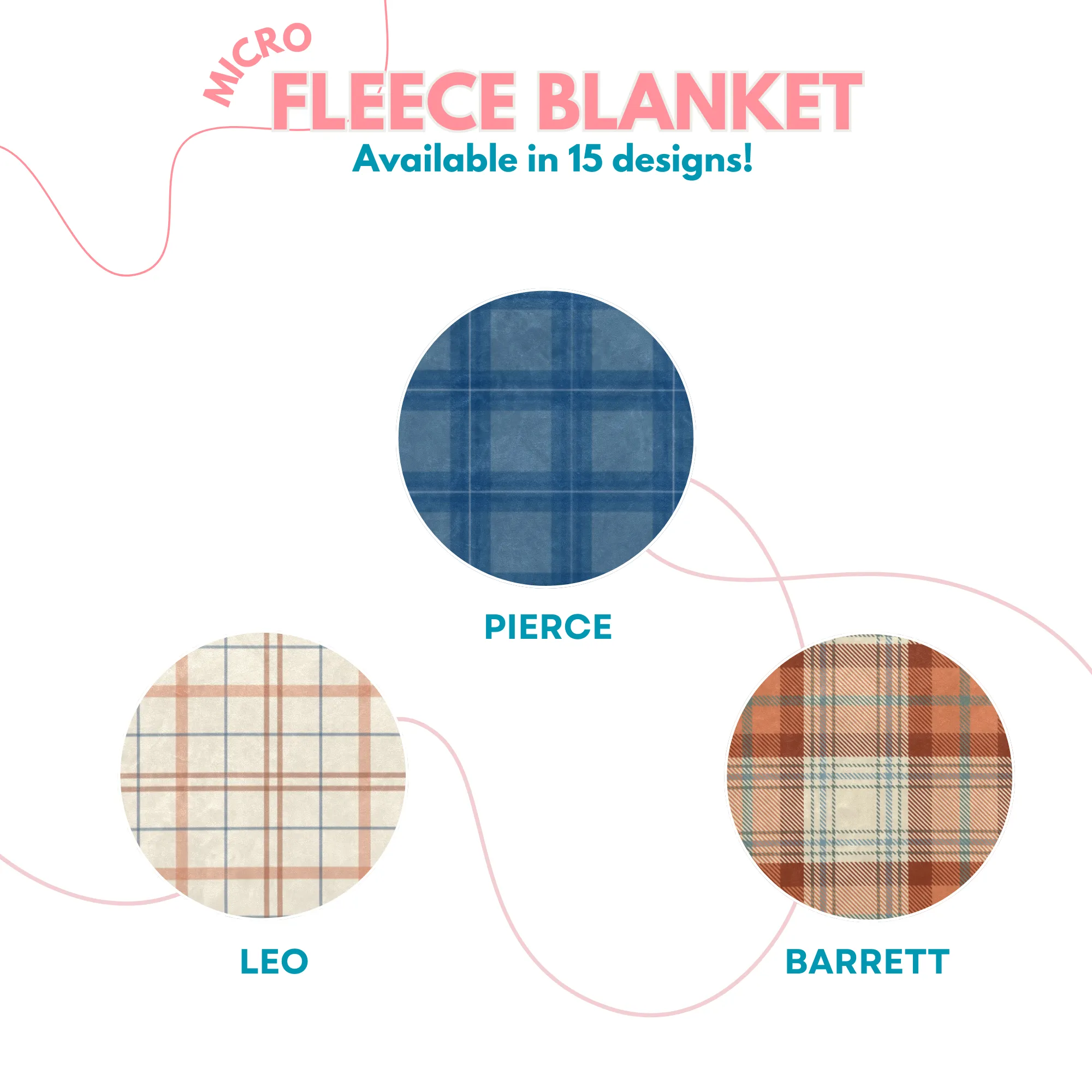 ADELINE | Ultra-Soft Micro Fleece Blanket | Durable & Lightweight with Vibrant No-Fade Print