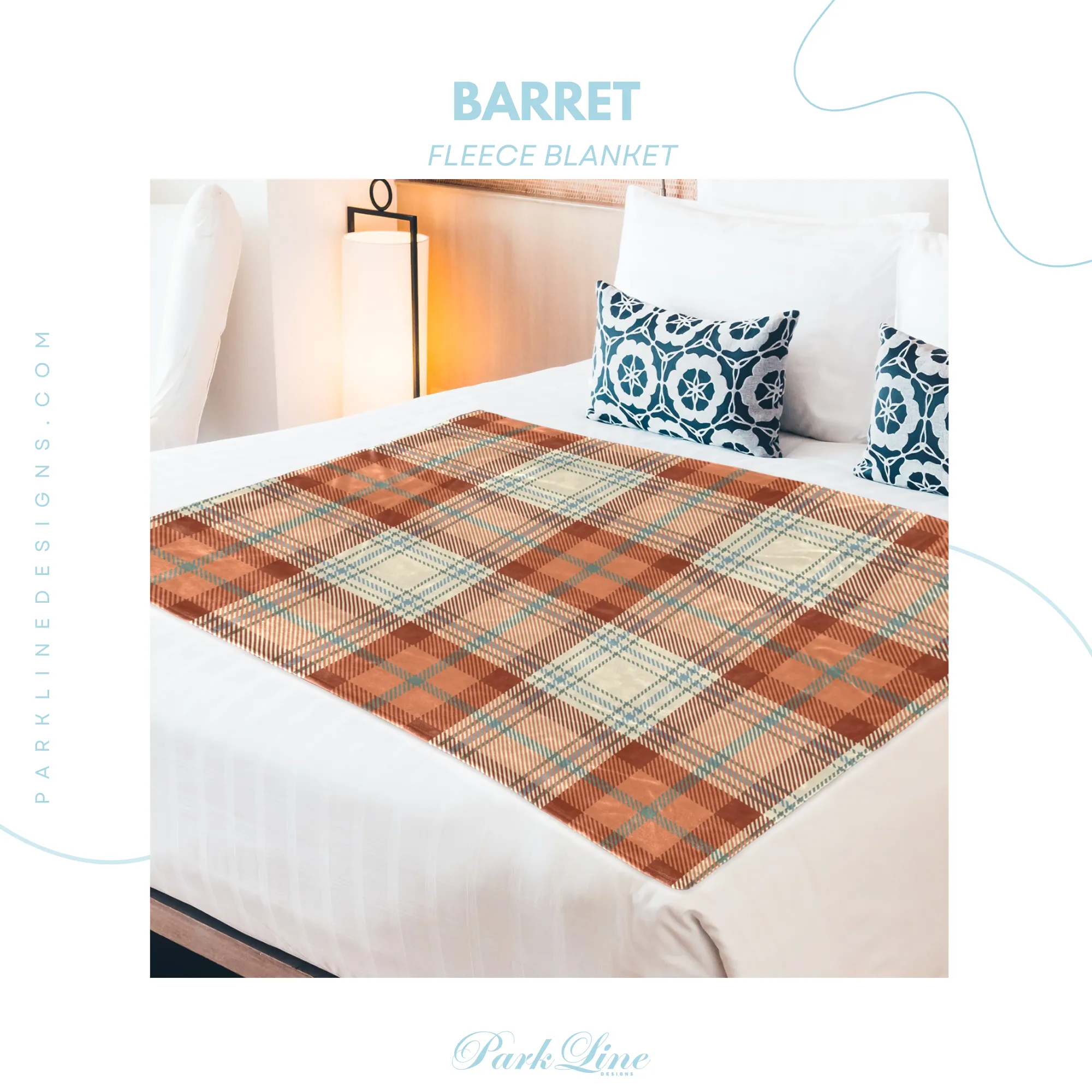 ADELINE | Ultra-Soft Micro Fleece Blanket | Durable & Lightweight with Vibrant No-Fade Print