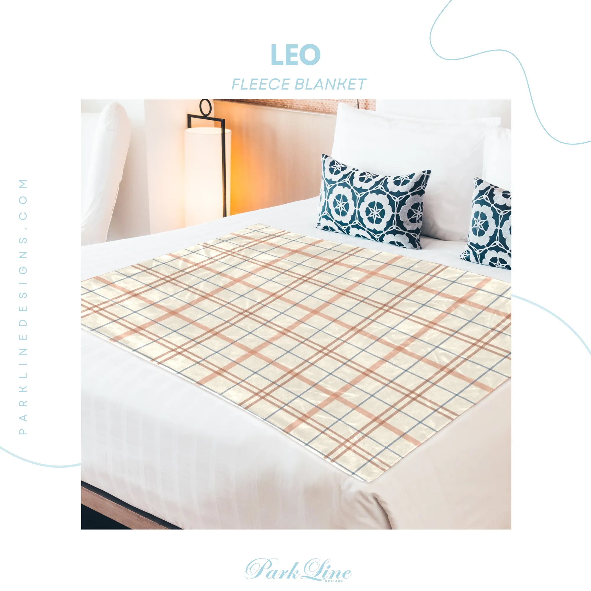 ADELINE | Ultra-Soft Micro Fleece Blanket | Durable & Lightweight with Vibrant No-Fade Print