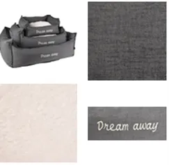 BASKET DREAM AWAY RECTANGULAR   ZIPPER GREY