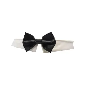 Black Satin Dog Bow Tie
