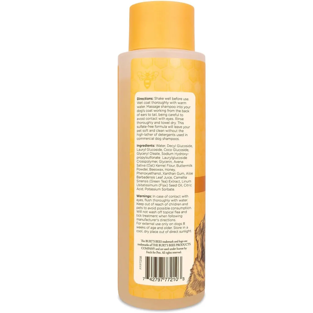 Burt's Bees Oatmeal Shampoo with Colloidal Oat Flour & Honey for Dogs, 16-oz