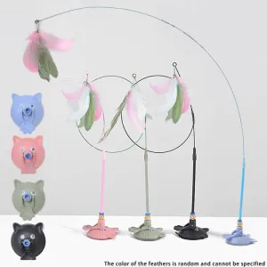 Cat Teaser Stick with Feather – Fun & Engaging Toy for Cats
