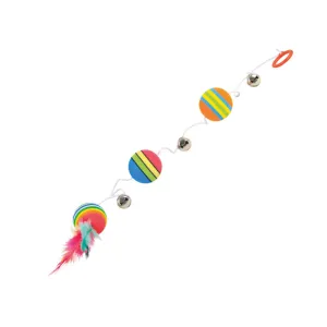 Cat Toy - Rainbow Balls on Elastic String