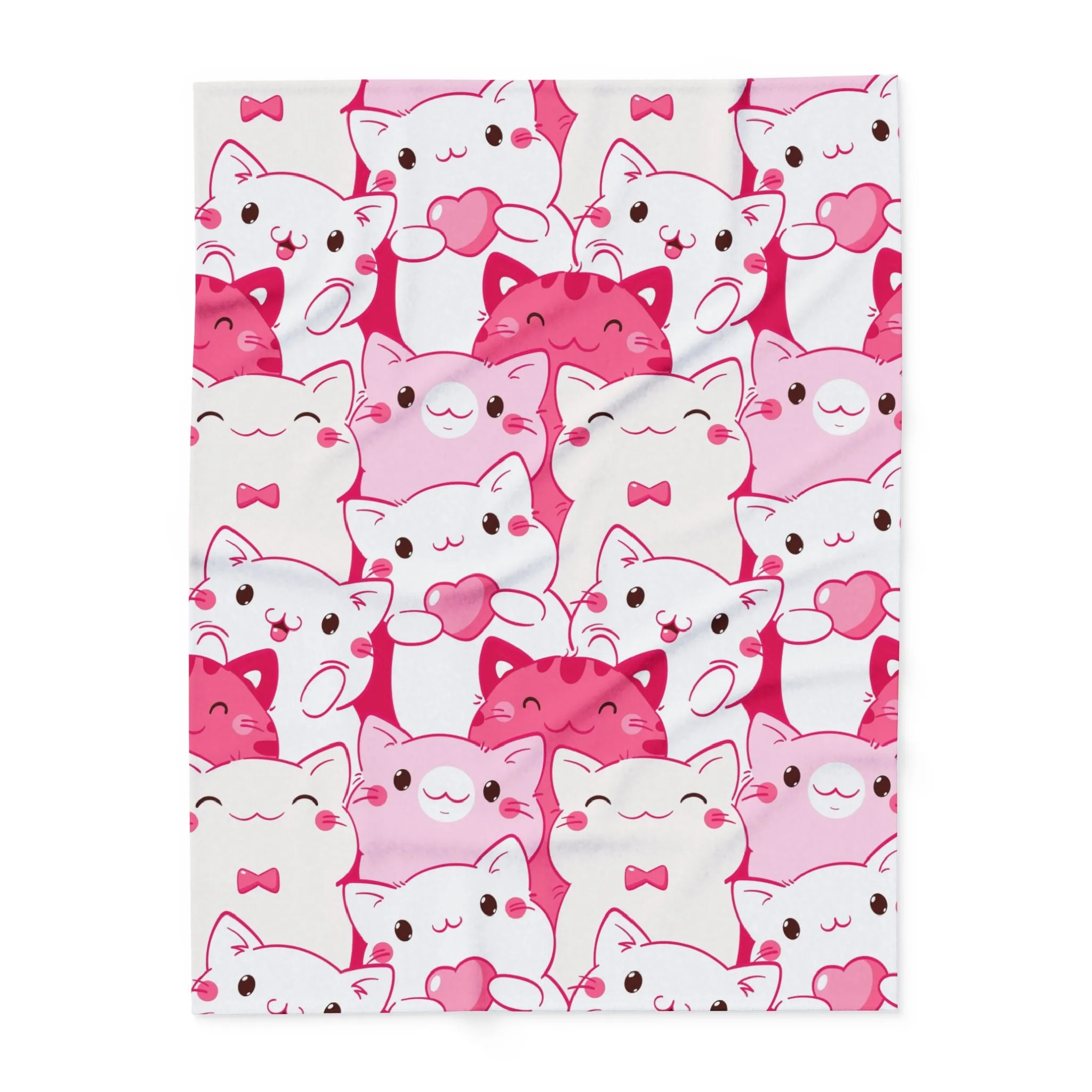 Cute Cat Fleece Blanket, Cozy Throw for Cat Lovers, Perfect Gift for Birthdays, Pet Lovers' Home Decor, Soft Plush Blanket