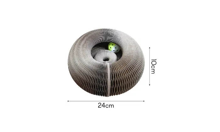 Folding Cat Scratching Board With Toy Bell