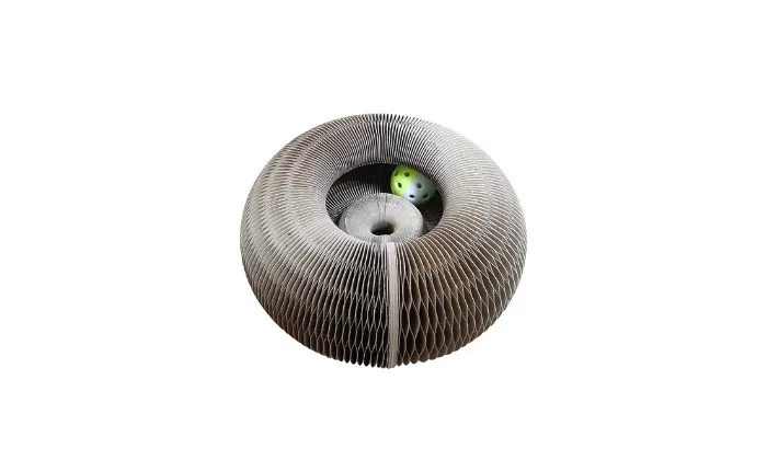 Folding Cat Scratching Board With Toy Bell