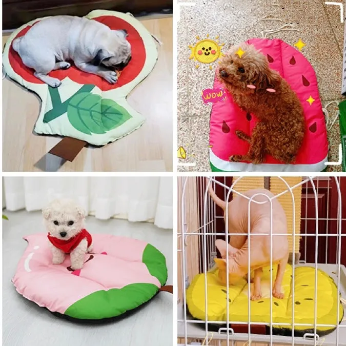 Fruit Pattern Puppy Summer Cooling Mat