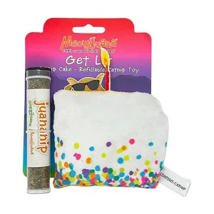 Get Lit Birthday Cake Refillable Cat Toy