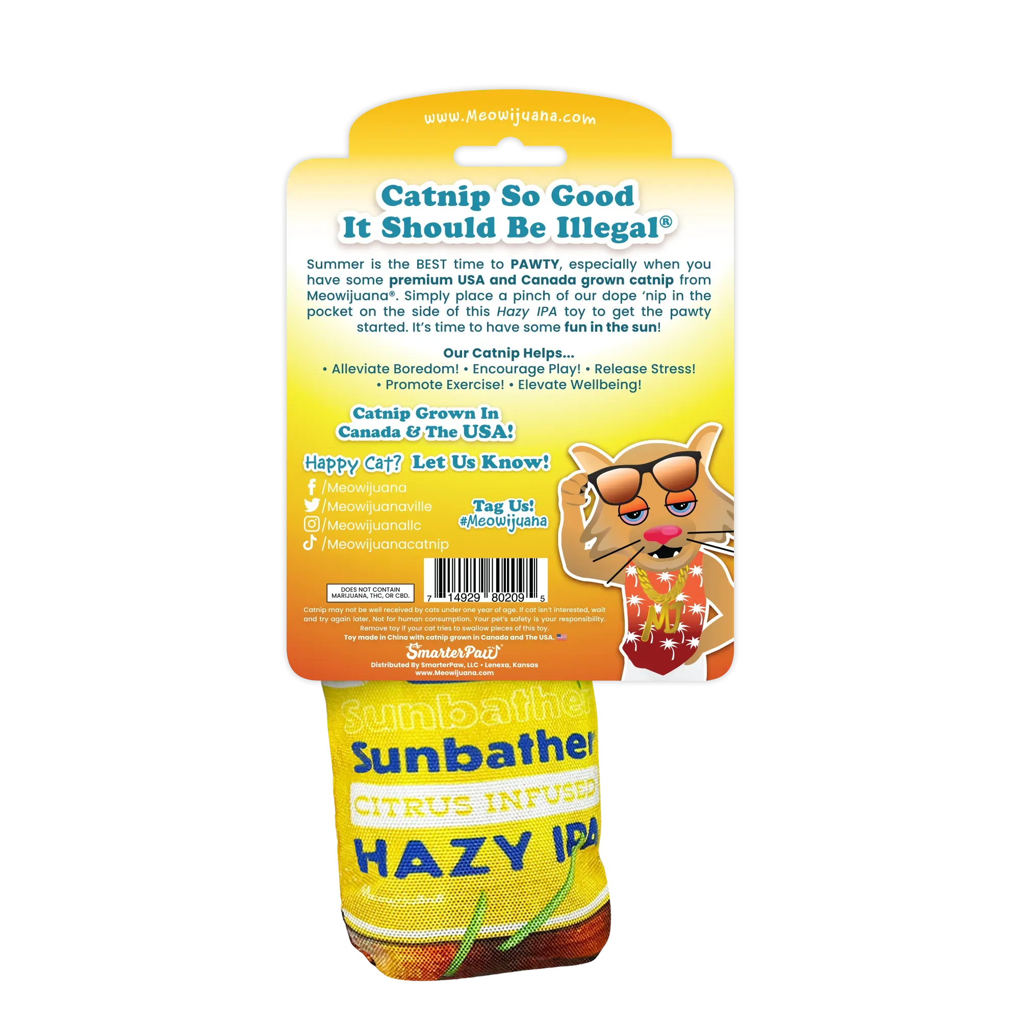 Get the Summer Pawty Started Hazy IPA Refillable Cat Toy
