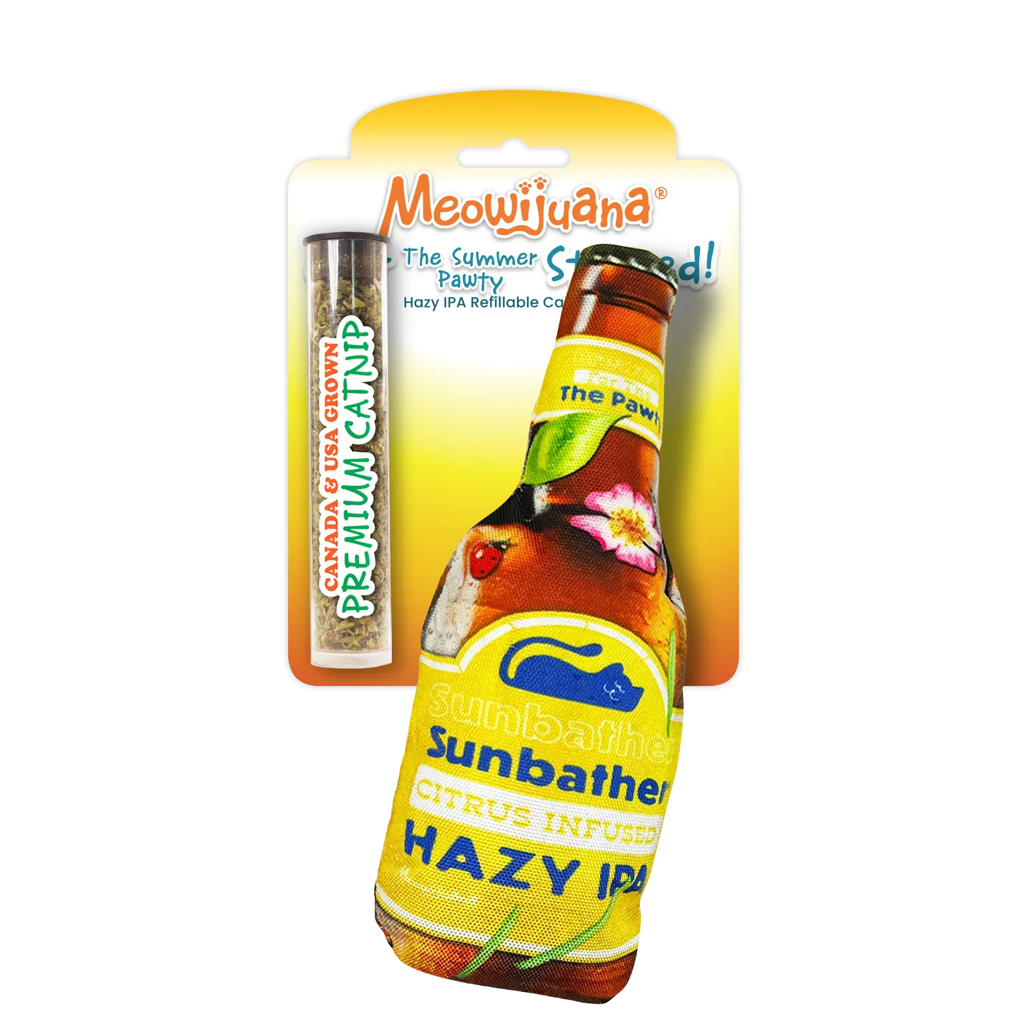Get the Summer Pawty Started Hazy IPA Refillable Cat Toy