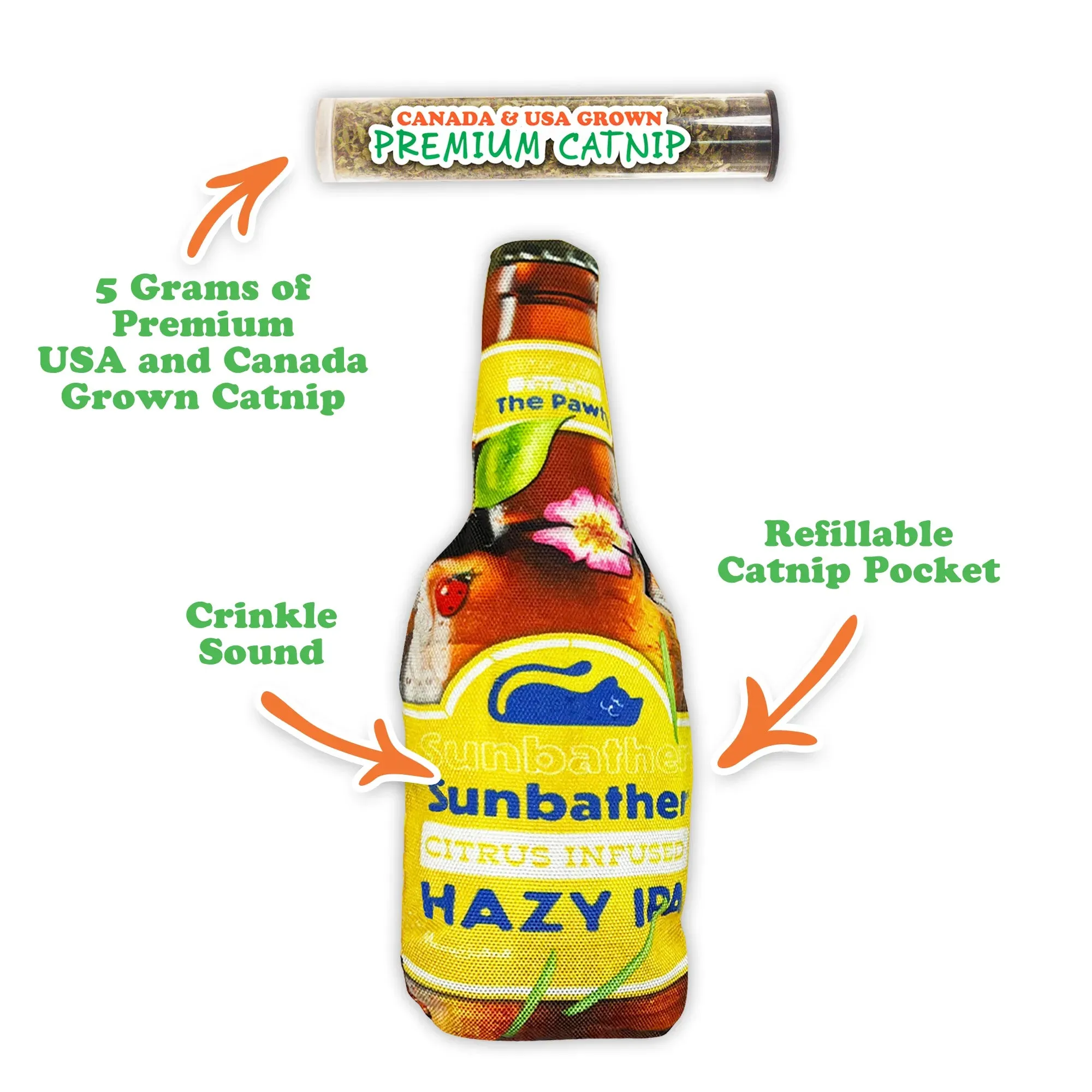 Get the Summer Pawty Started Hazy IPA Refillable Cat Toy