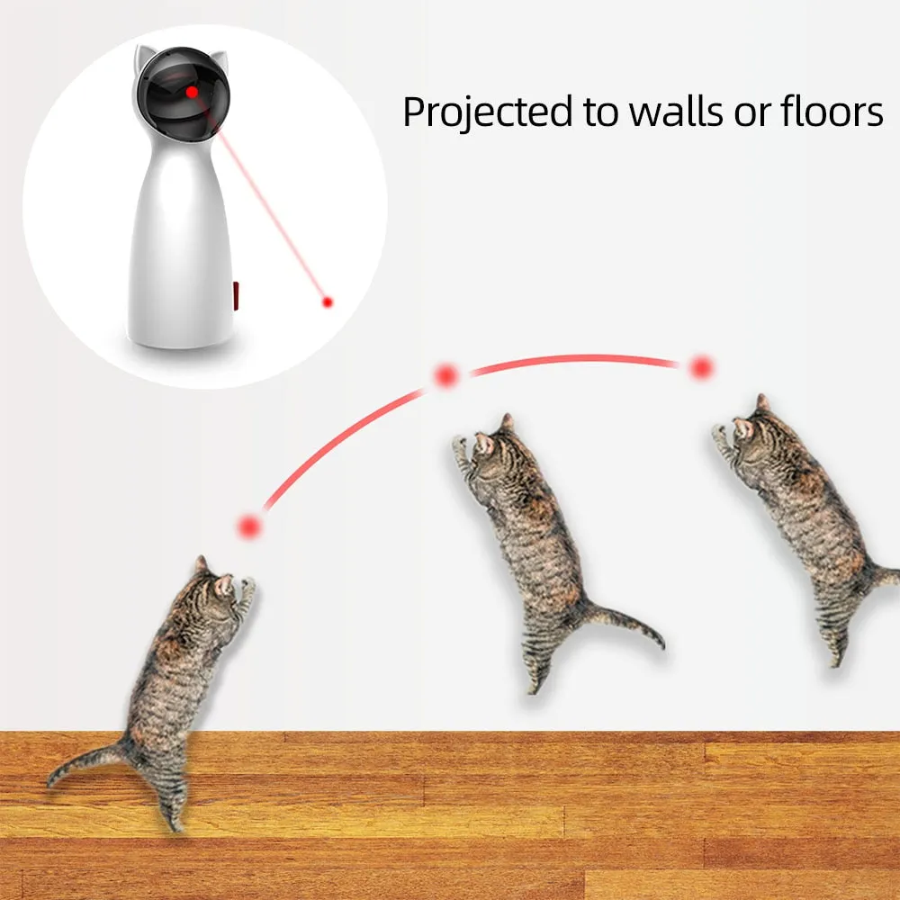 Interactive LED Laser Cat Toy - Auto Rotating Cat Exerciser