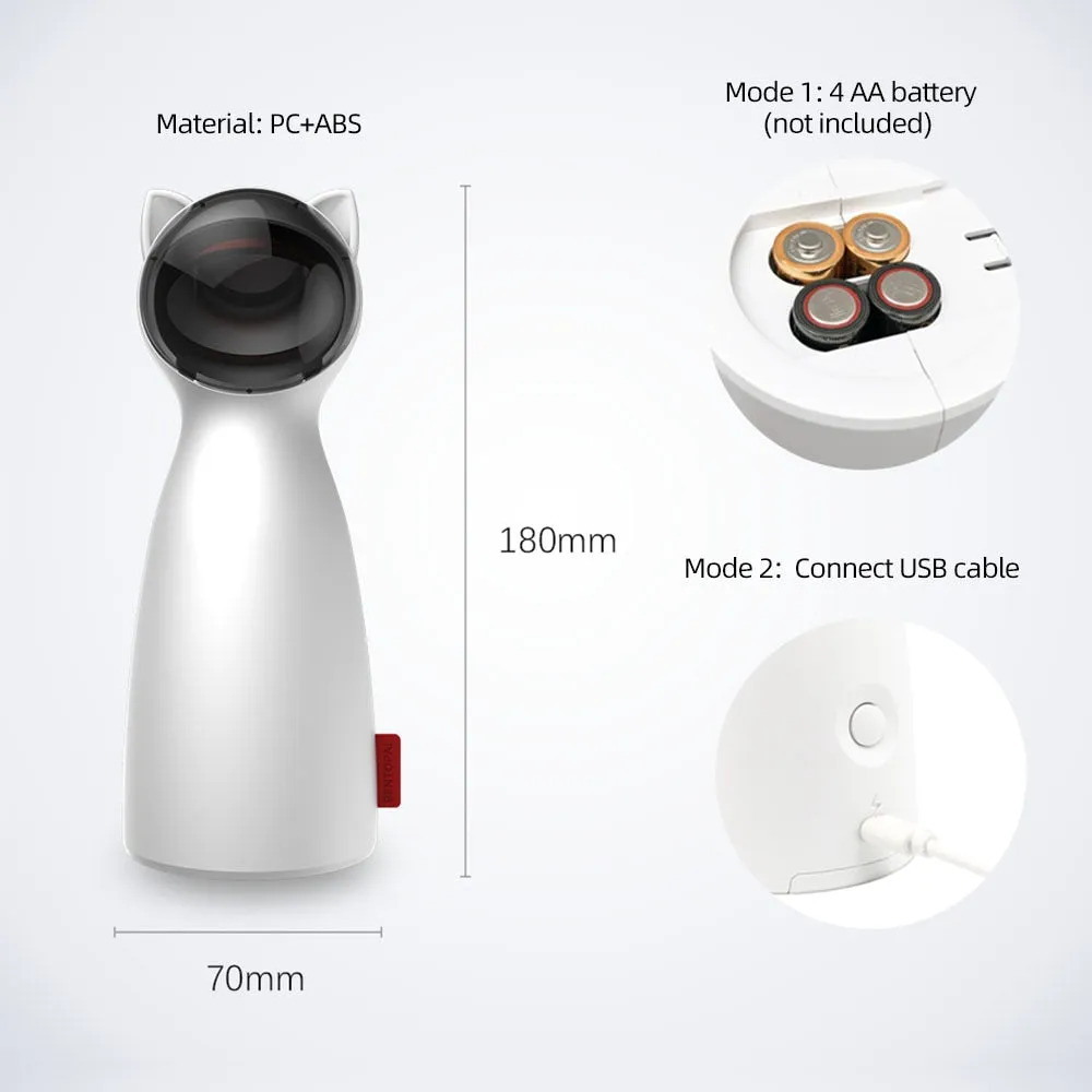 Interactive LED Laser Cat Toy - Auto Rotating Cat Exerciser