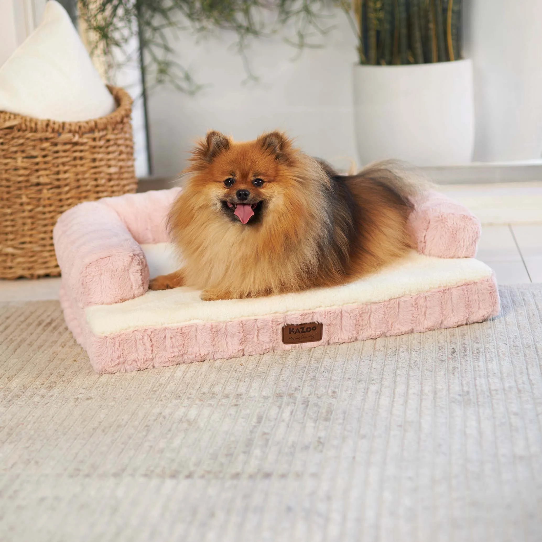 Kazoo Boudoir Large Blush Dog Bed^^^