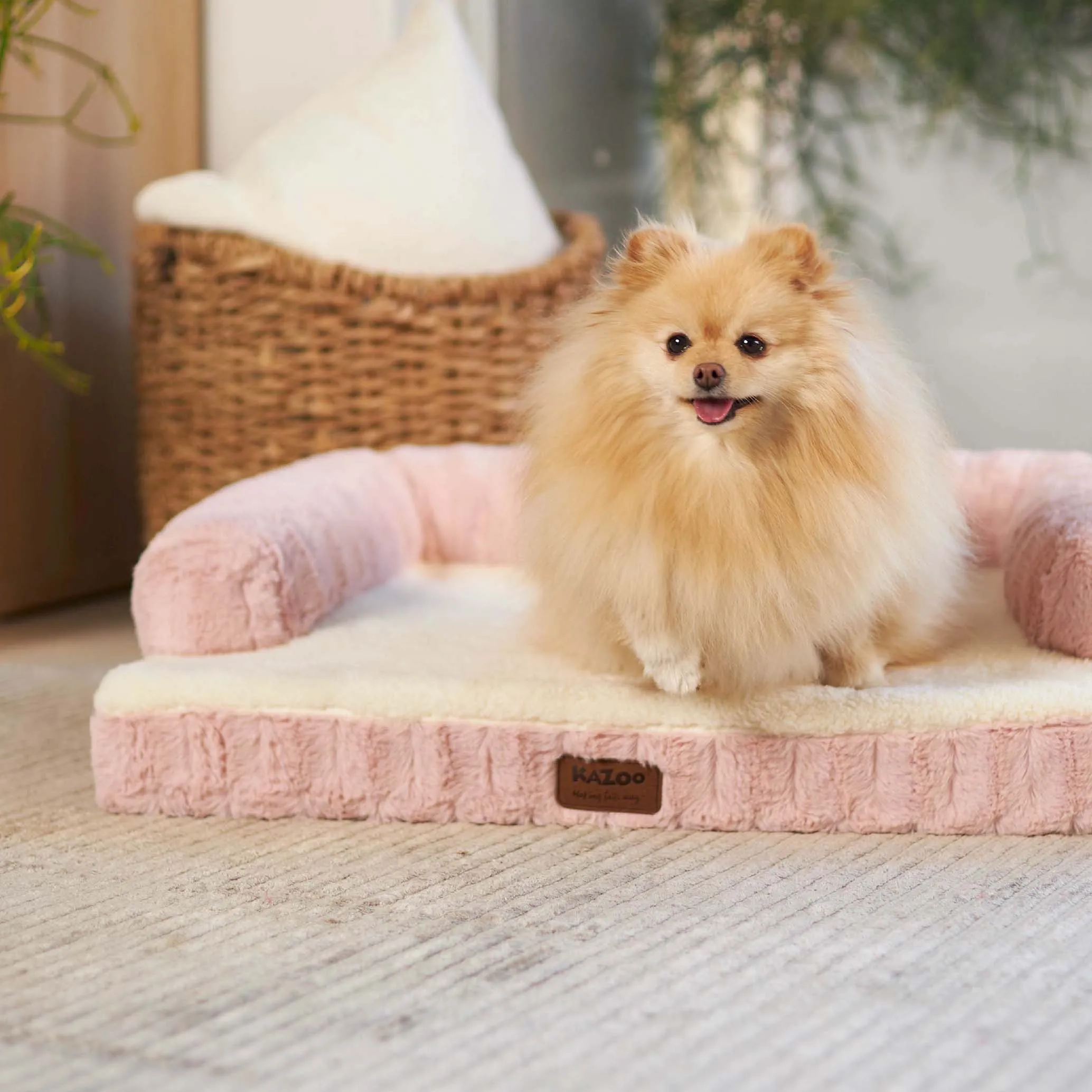 Kazoo Boudoir Large Blush Dog Bed^^^