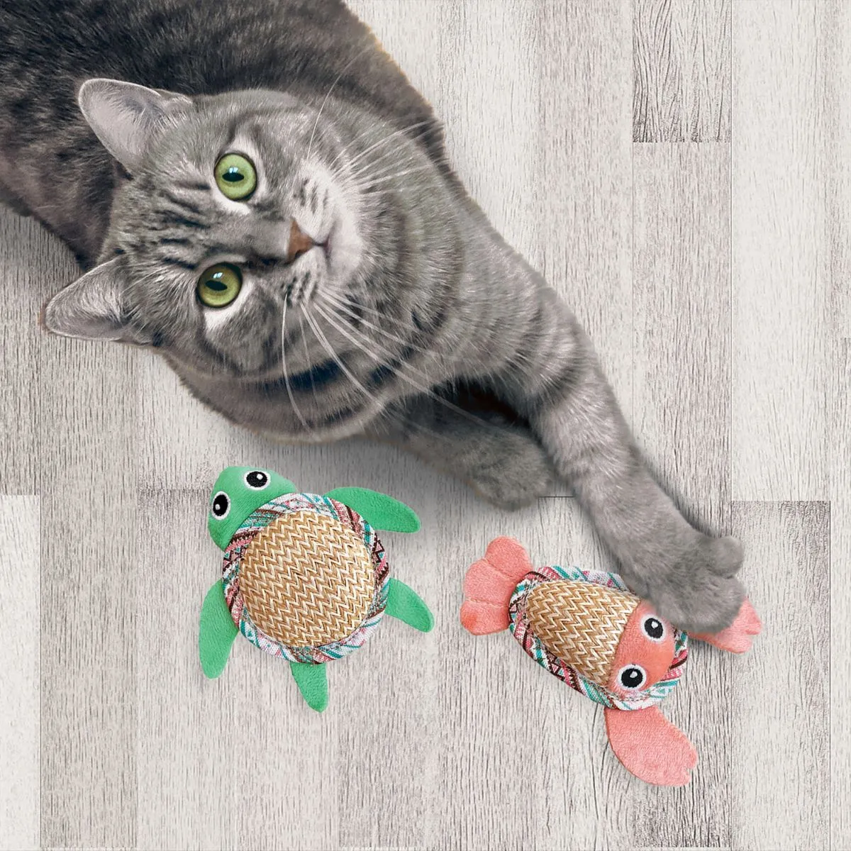 Kong Tropics Pals Cat Toys 2-PK