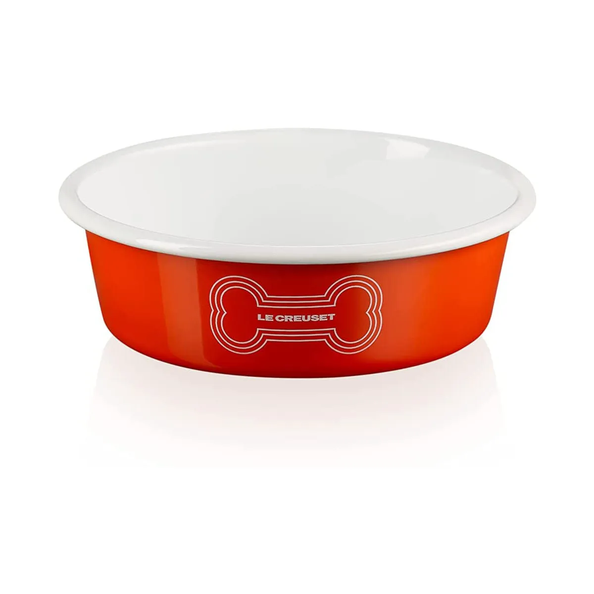 Le Creuset 4 cup Medium Dog Bowl - Orange