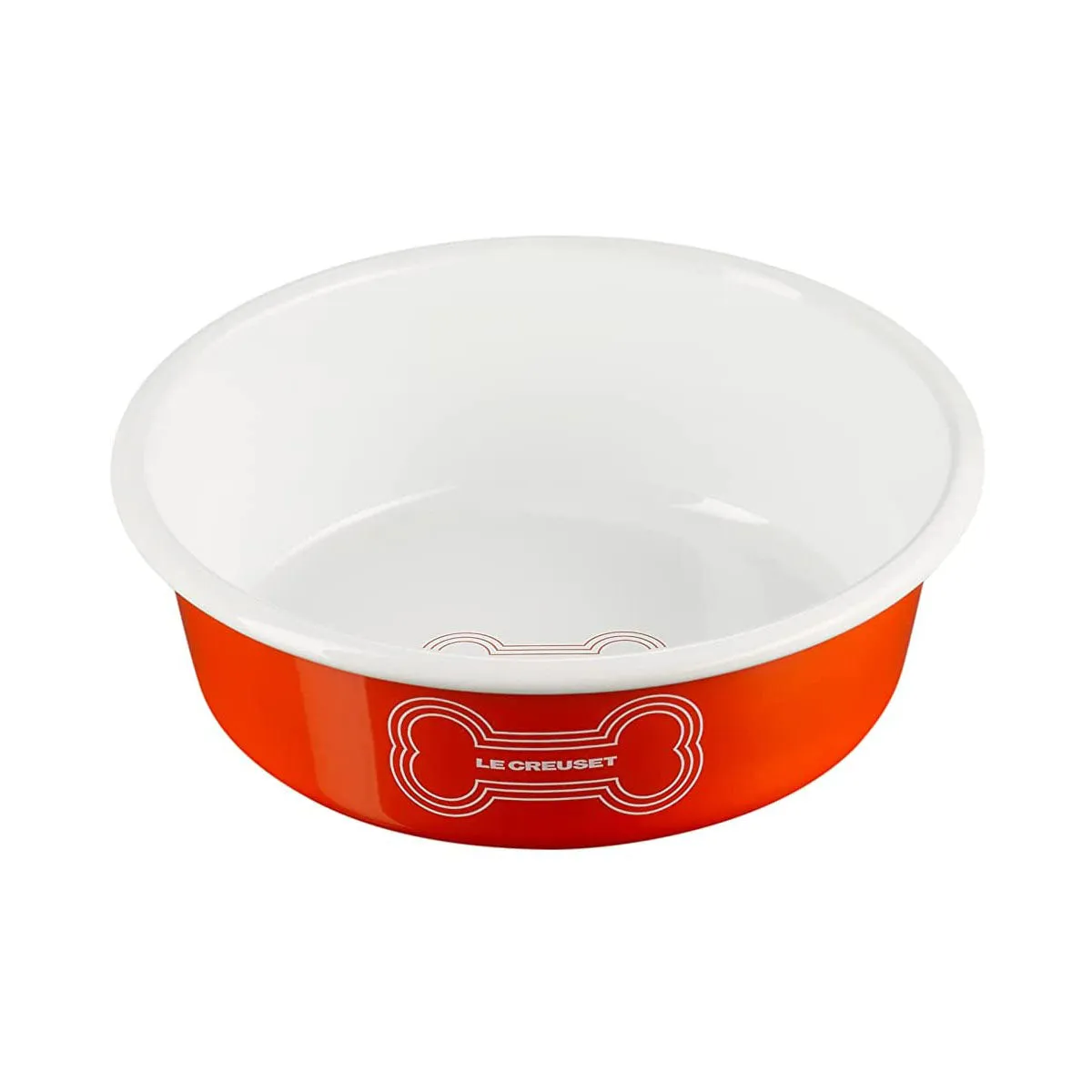Le Creuset 4 cup Medium Dog Bowl - Orange
