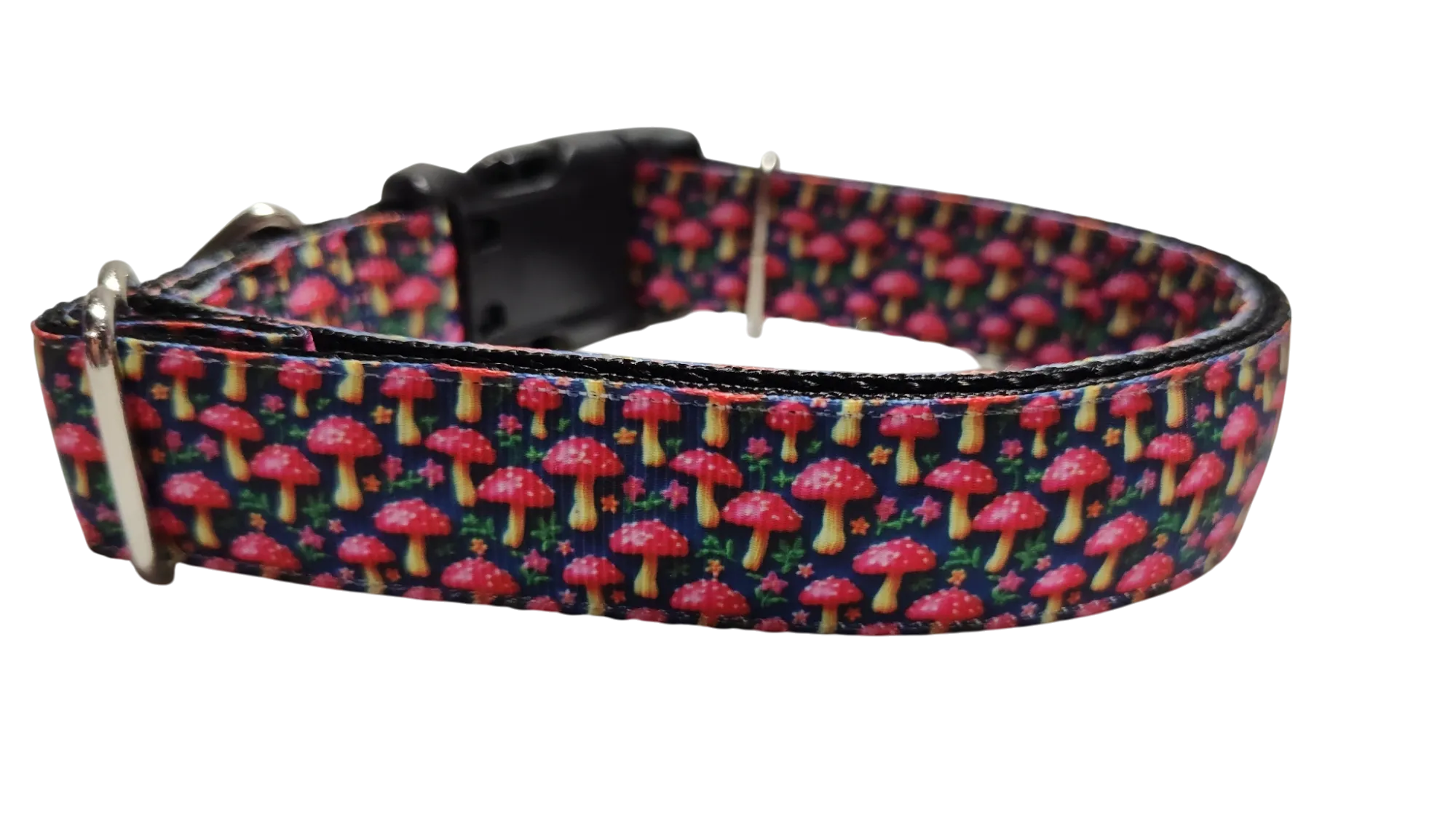 Little Mushrooms Nylon Dog Collar