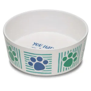 Loving Pets Dolce Moderno Bowl "You Had Me at Woof" (Large)