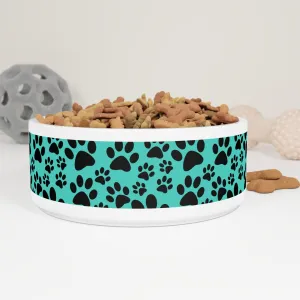 Paw Print Pet Bowl - Cute & Durable Dog Dish for Pet Lovers