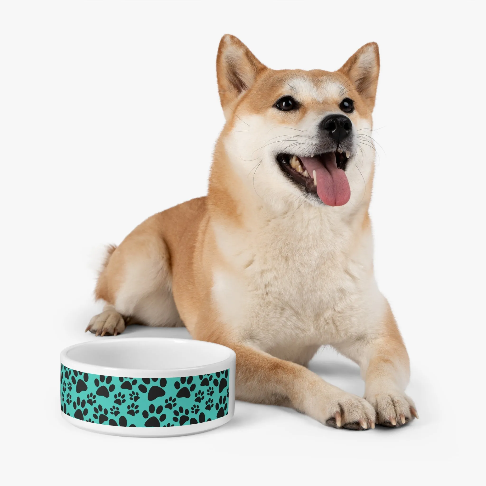 Paw Print Pet Bowl - Cute & Durable Dog Dish for Pet Lovers
