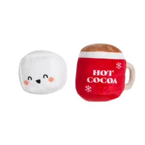 Pearhead Hot Cocoa & Marshmallow Plush Catnip Holiday Cat Toys (2 pack)