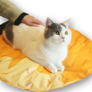 Pet Cooling Mat, Orange, 23.6-in