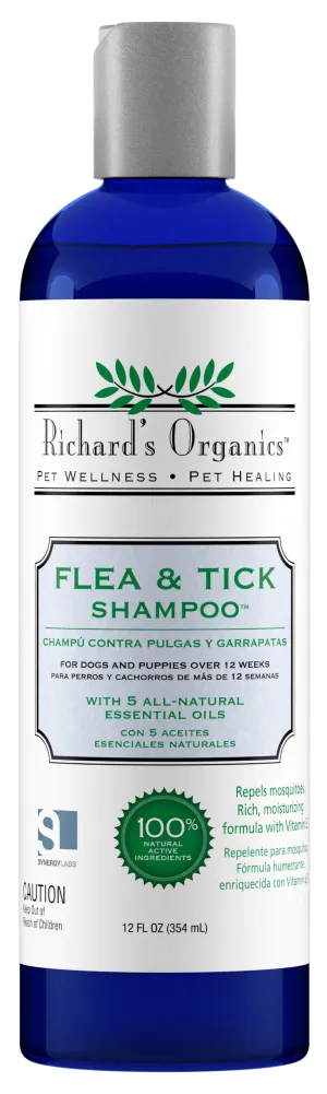 Richard's Organics Flea & Tick Shampoo 12oz