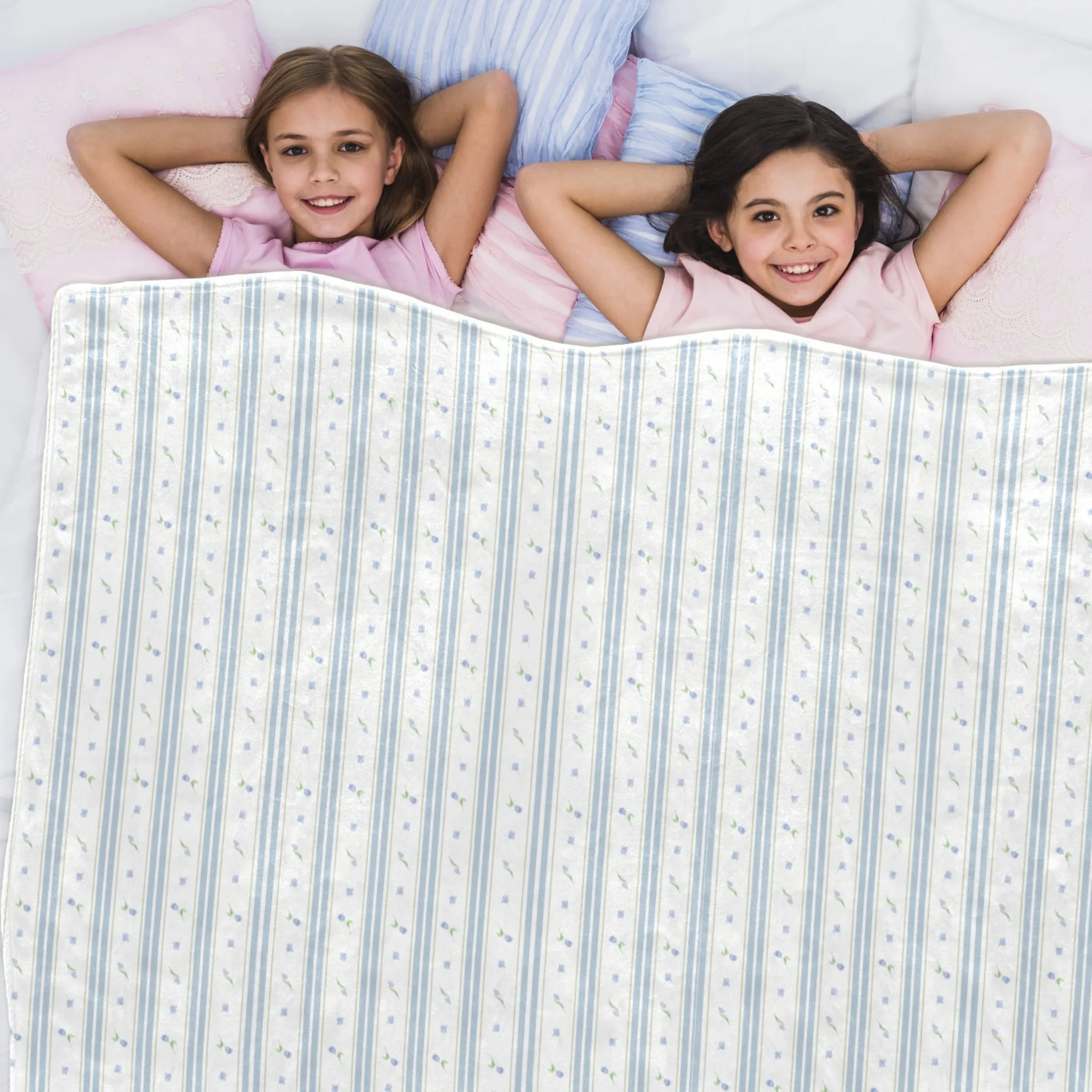 RYSE BLUE | Ultra-Soft Micro Fleece Blanket | Durable & Lightweight with Vibrant No-Fade Print