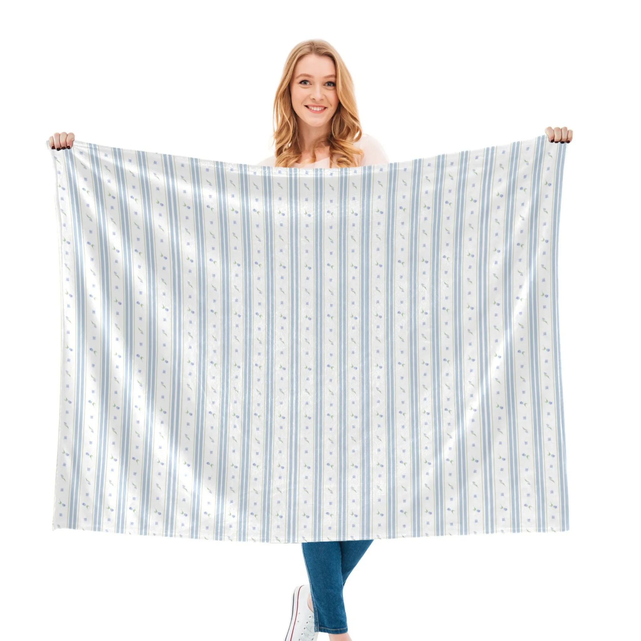 RYSE BLUE | Ultra-Soft Micro Fleece Blanket | Durable & Lightweight with Vibrant No-Fade Print