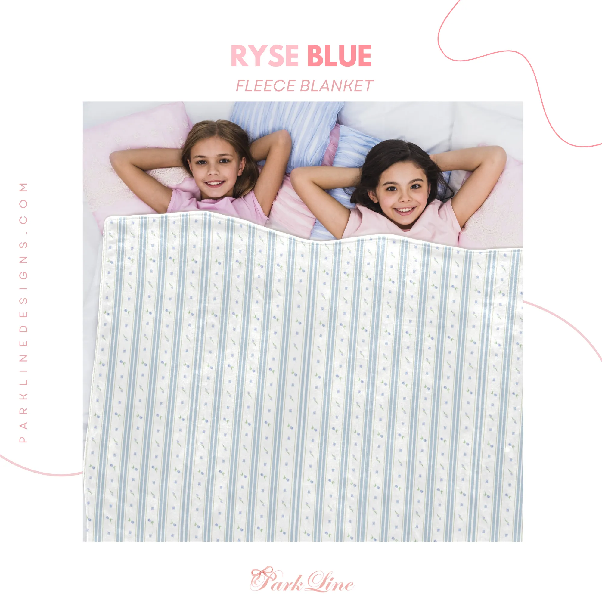 RYSE BLUE | Ultra-Soft Micro Fleece Blanket | Durable & Lightweight with Vibrant No-Fade Print