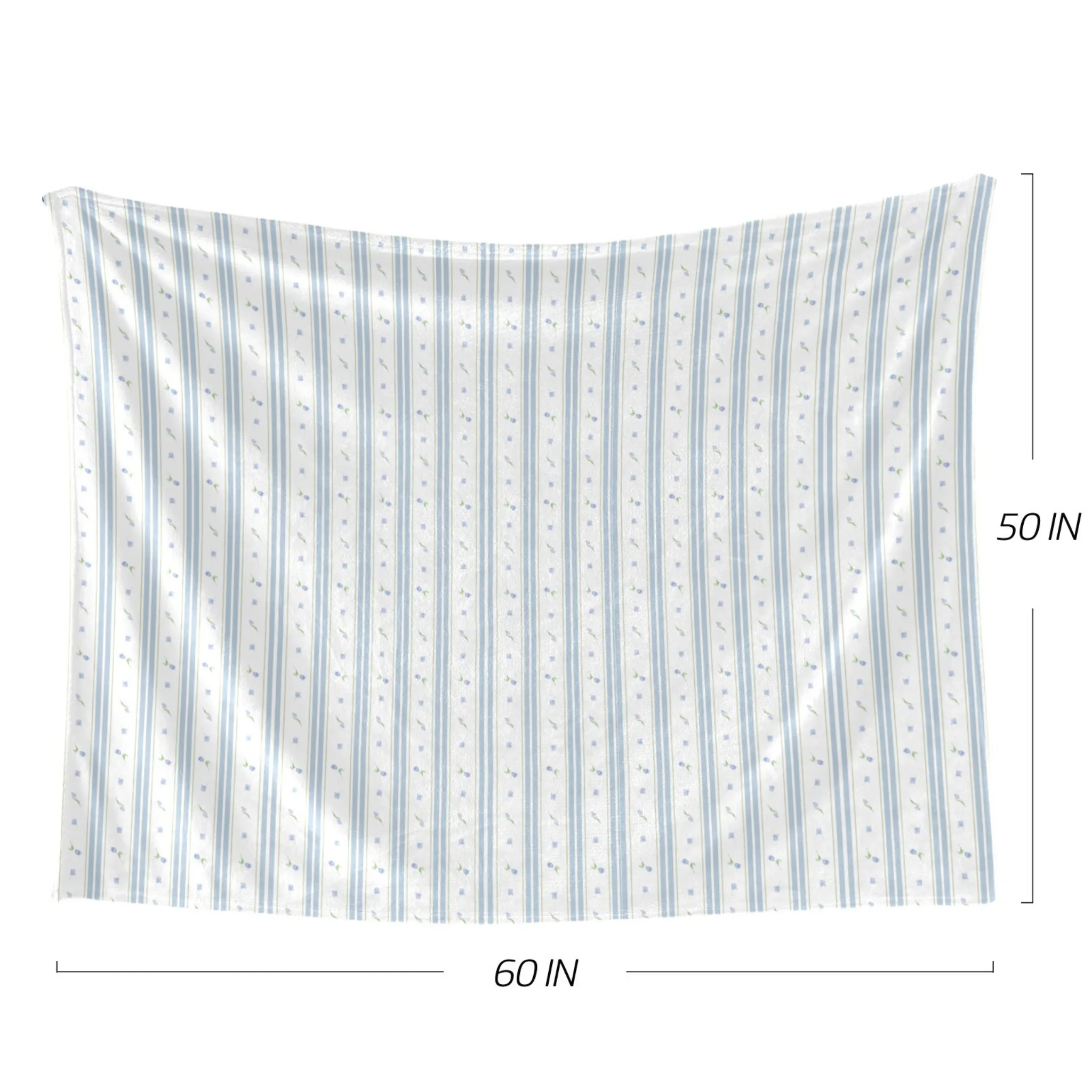RYSE BLUE | Ultra-Soft Micro Fleece Blanket | Durable & Lightweight with Vibrant No-Fade Print