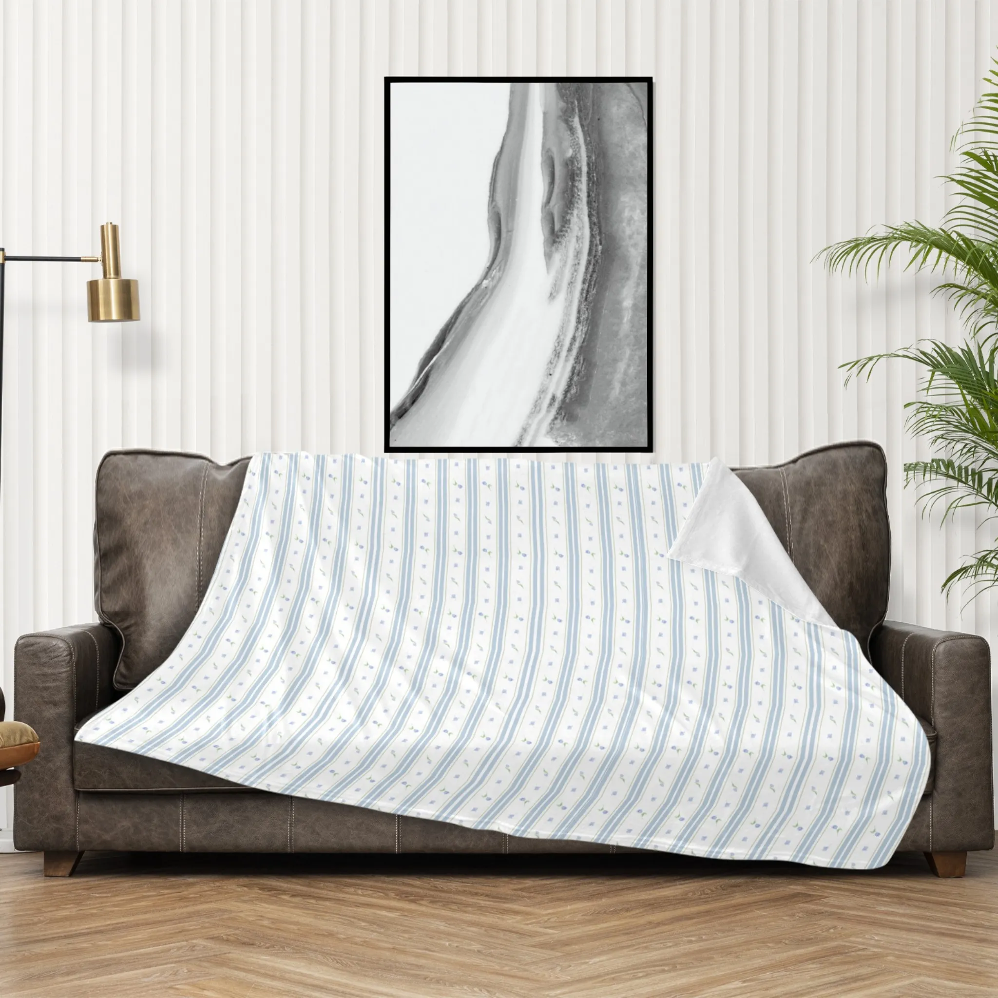 RYSE BLUE | Ultra-Soft Micro Fleece Blanket | Durable & Lightweight with Vibrant No-Fade Print