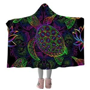 Sea Turtle Mysteries Cosy Hooded Blanket