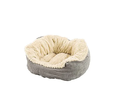 Spot Sleep Zone Carved Plush Donut Bed