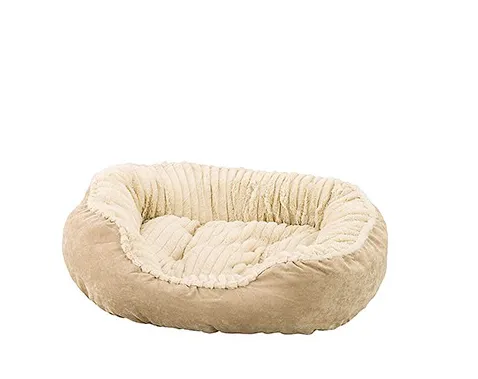 Spot Sleep Zone Carved Plush Donut Bed