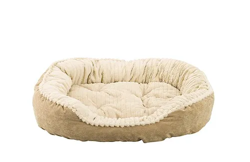 Spot Sleep Zone Carved Plush Donut Bed