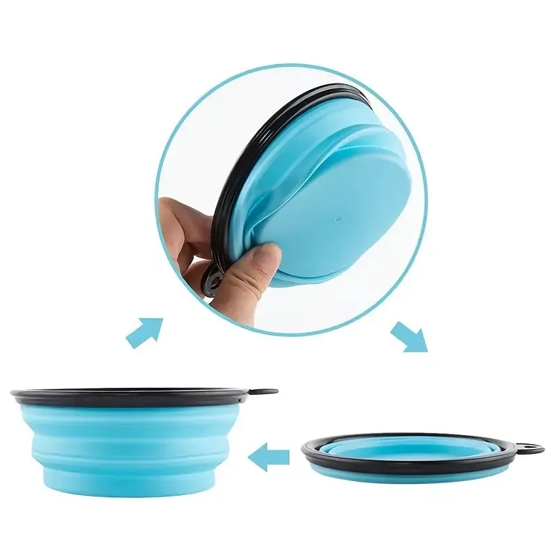 Travel-Friendly Pet Bowl - Durable TPR, Foldable & Chew-Resistant for Dogs & Cats