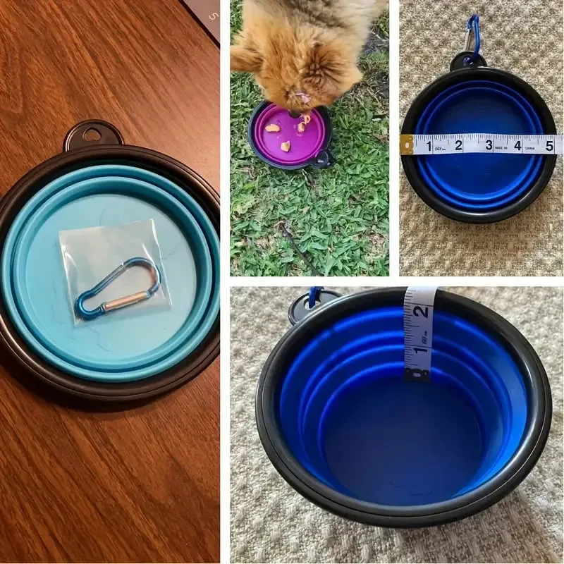Travel-Friendly Pet Bowl - Durable TPR, Foldable & Chew-Resistant for Dogs & Cats