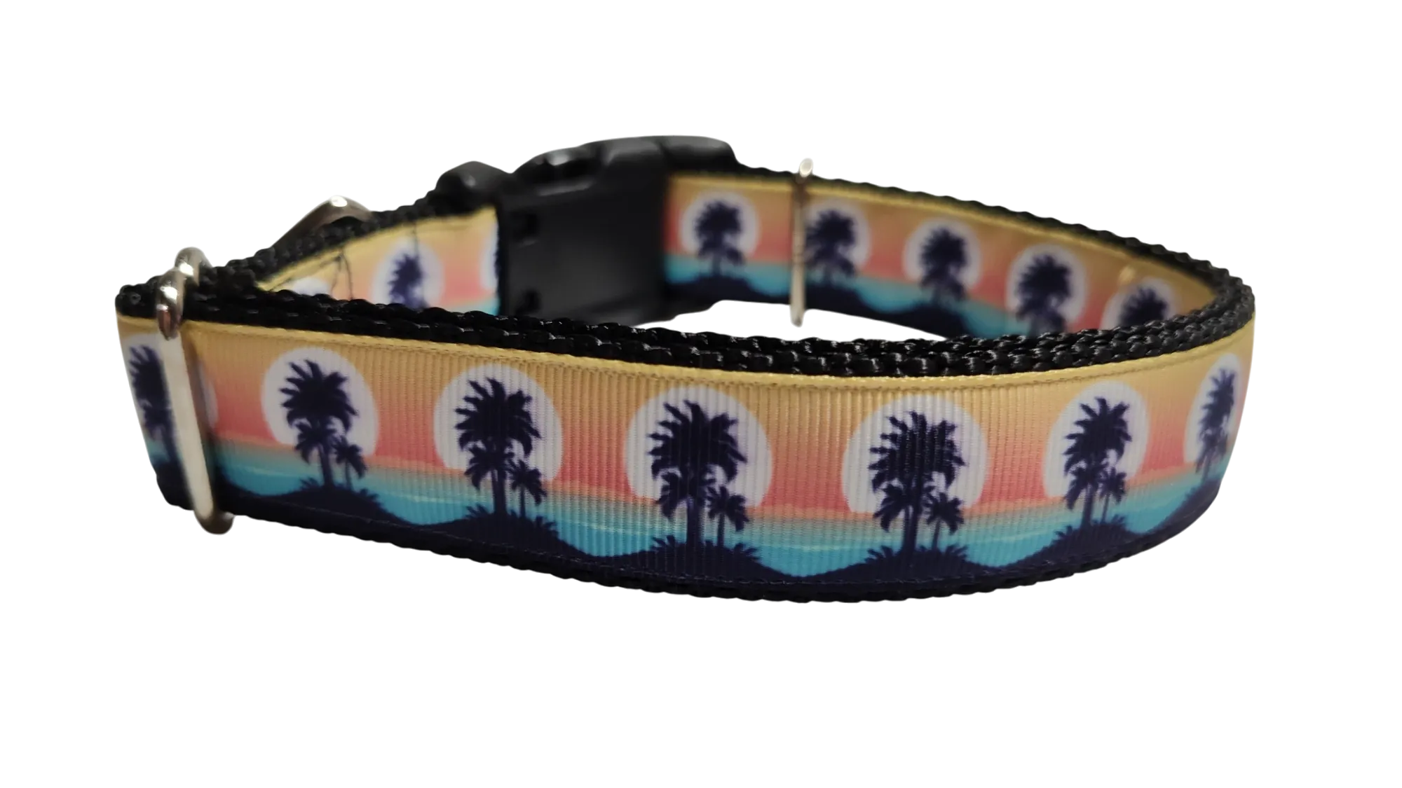 Tropical Sunsets Nylon Dog Collar