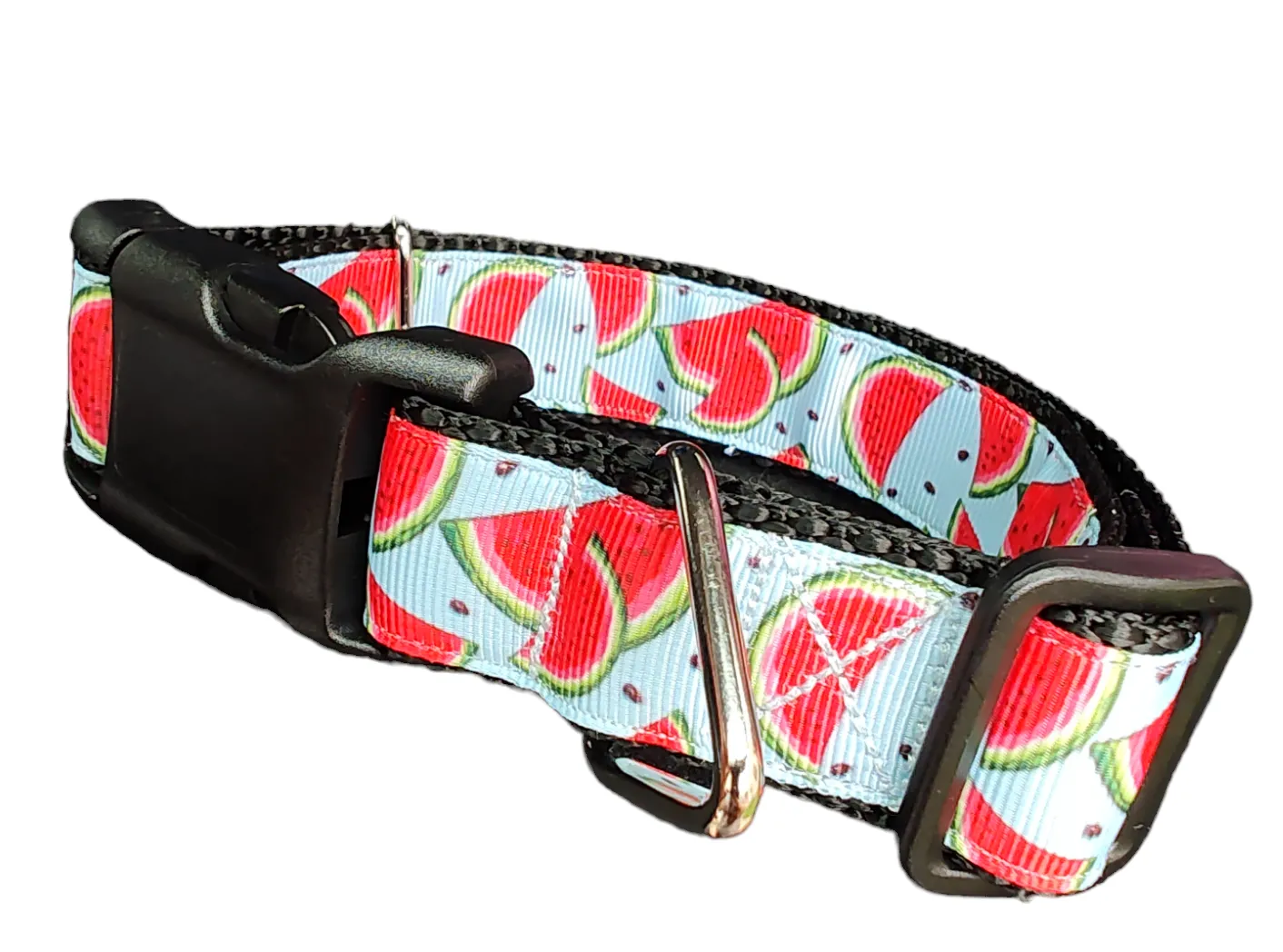 Watermelon Slices Nylon Dog Collar