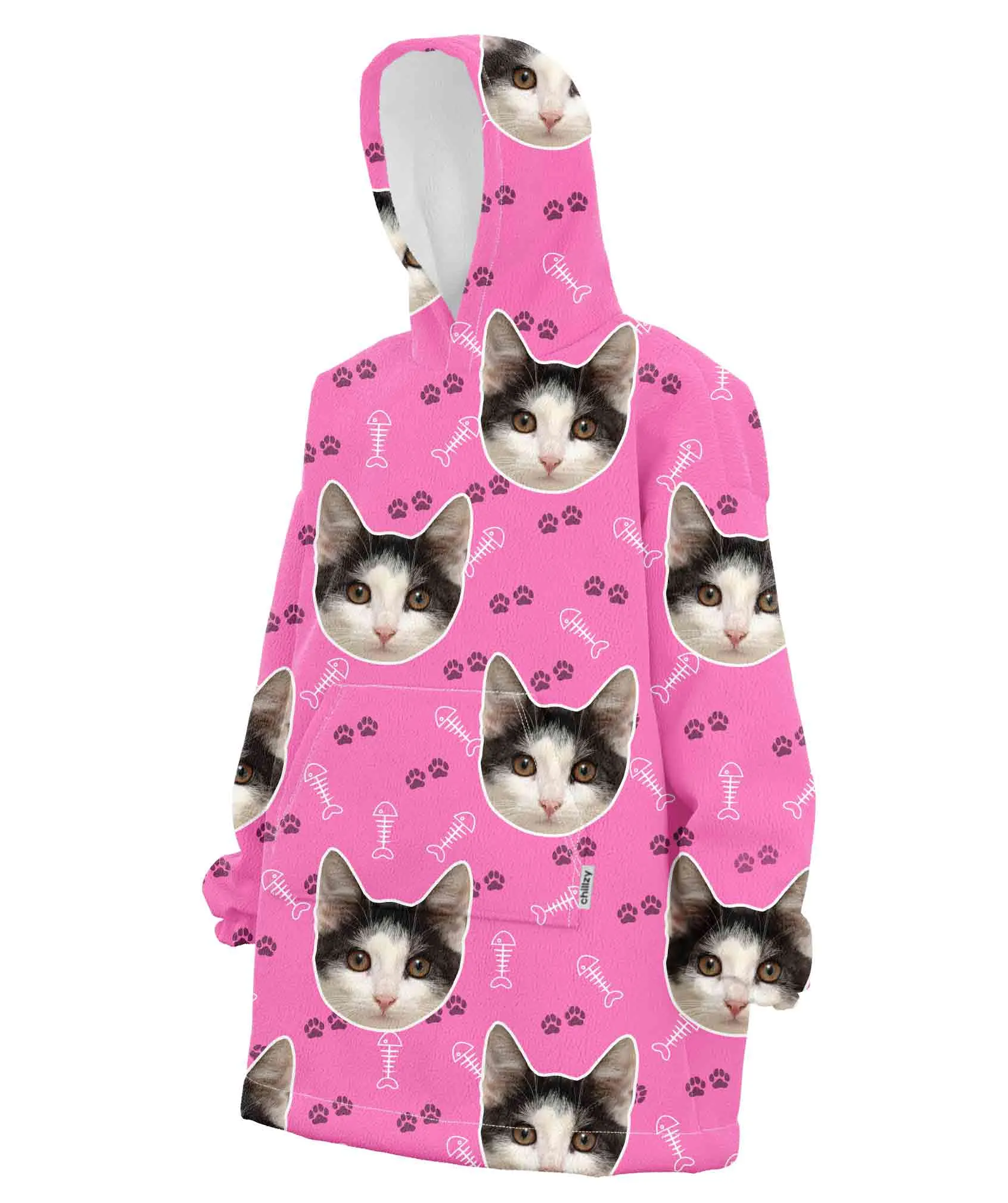 Your Cat Custom Hoodie Blanket